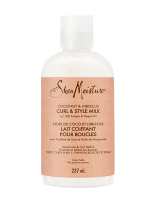 SHEA MOISTURE COCONUT et HIBISCUS CURL et STYLE MILK