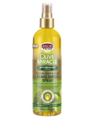 AFRICAN PRIDE OLIVE MIRACLE BRAID SHEEN SPRAY 12Oz