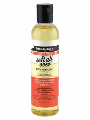 AUNTI JACKIE'S SOFT ALL OVER MULTI PURPOSE OIL 8OZ